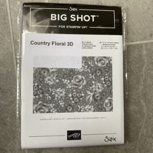 Country floral 3D embossing folder