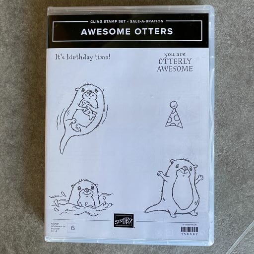 Awesome Otters Cling stamp set