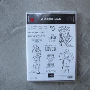 A Good Man cling stamp set - used