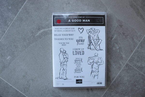 A Good Man cling stamp set - used