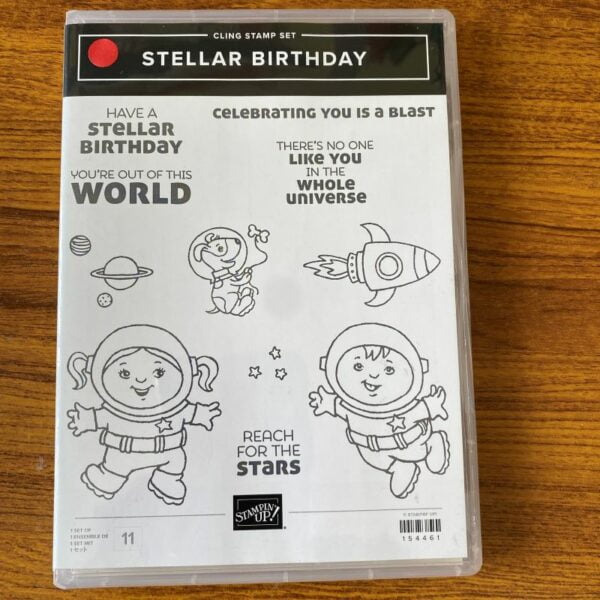 Stellar Birthday stamp set - used